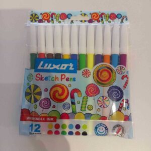 Luxor Sketch Pen White Cap Assorted