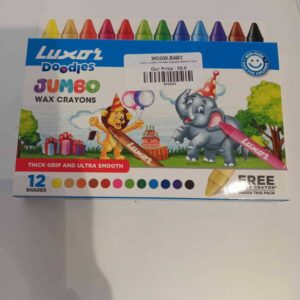 Luxor Jumbo J12 Wax Crayons 90mm*11mm
